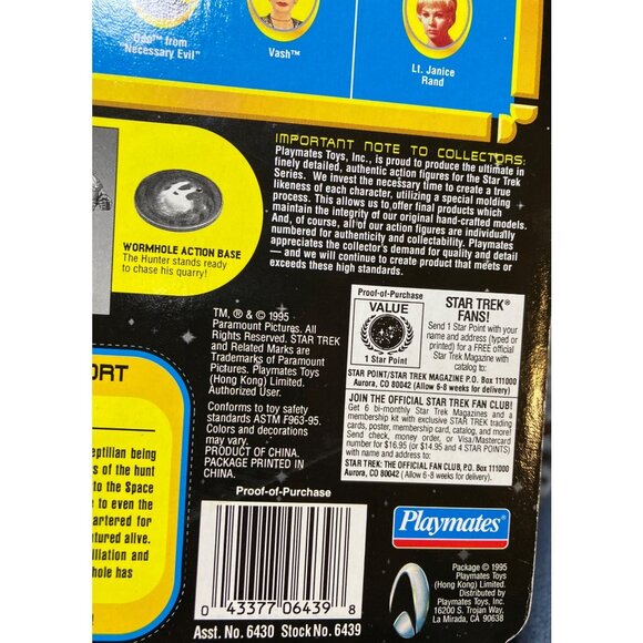 Star Trek Deep Space Nine Hunter Of The Tosk Action Figure With Space Cap - Picture 10 of 11